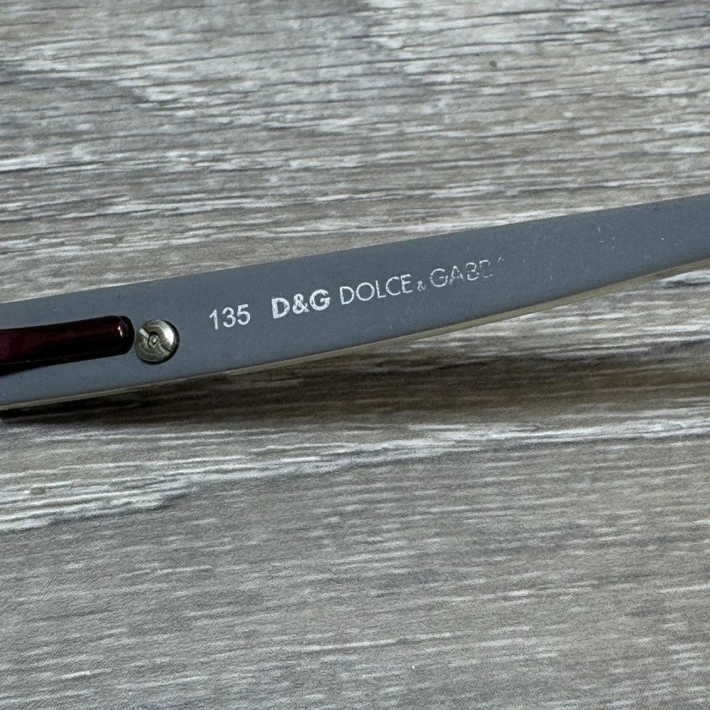 D&G Dolce & Gabbana 4159 Eyeglass Frames 51-17-135 Burgundy Gray Rectangle‎